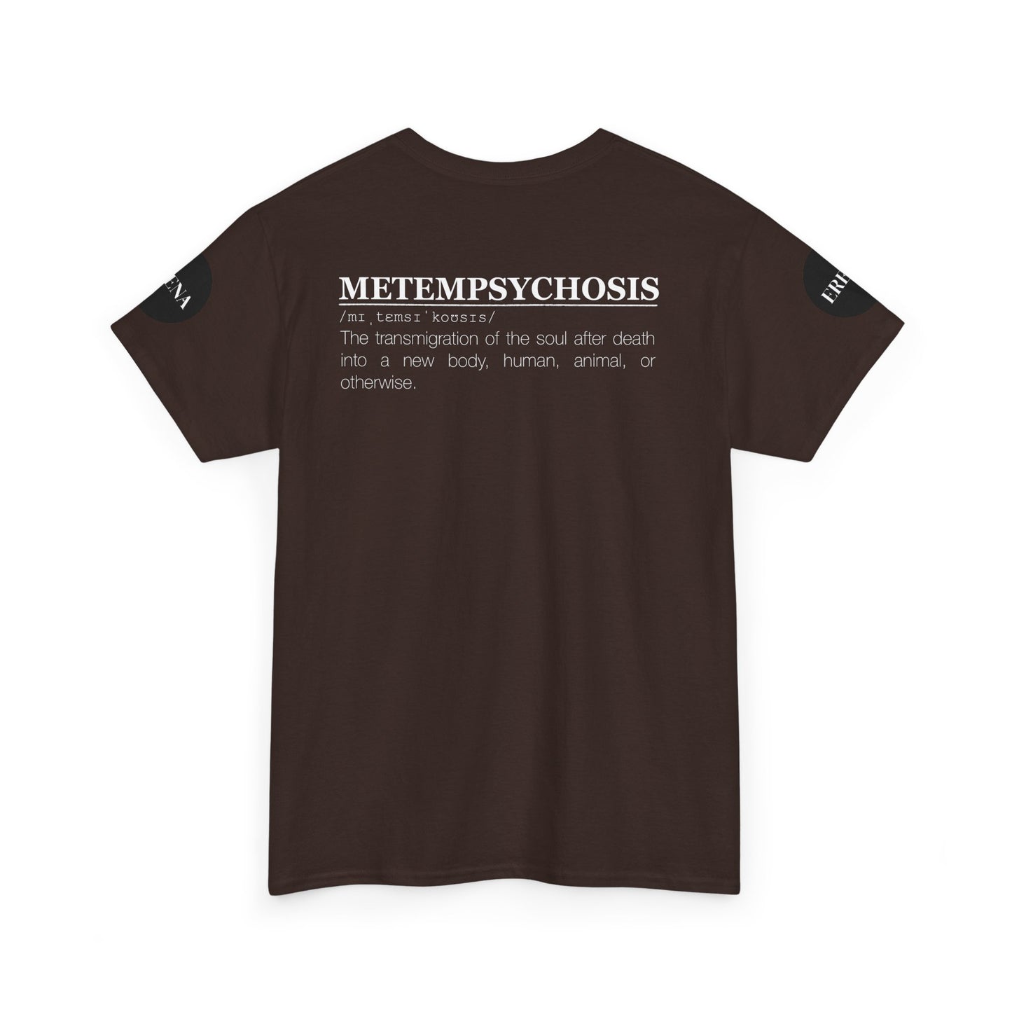Metempsychosis Snake Illustration Tee | Monochrome Botanical Art