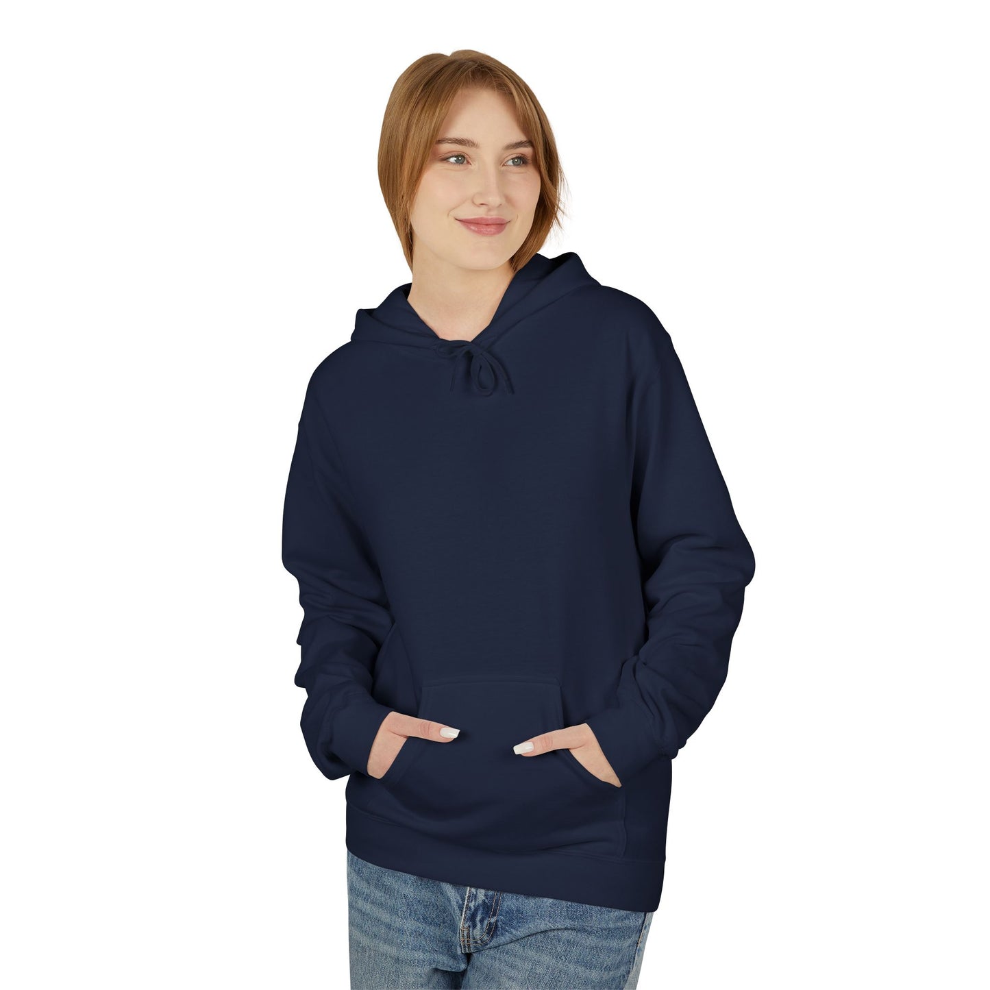 Sonder eye illustration Hoodie | Back graphic, neon pink text