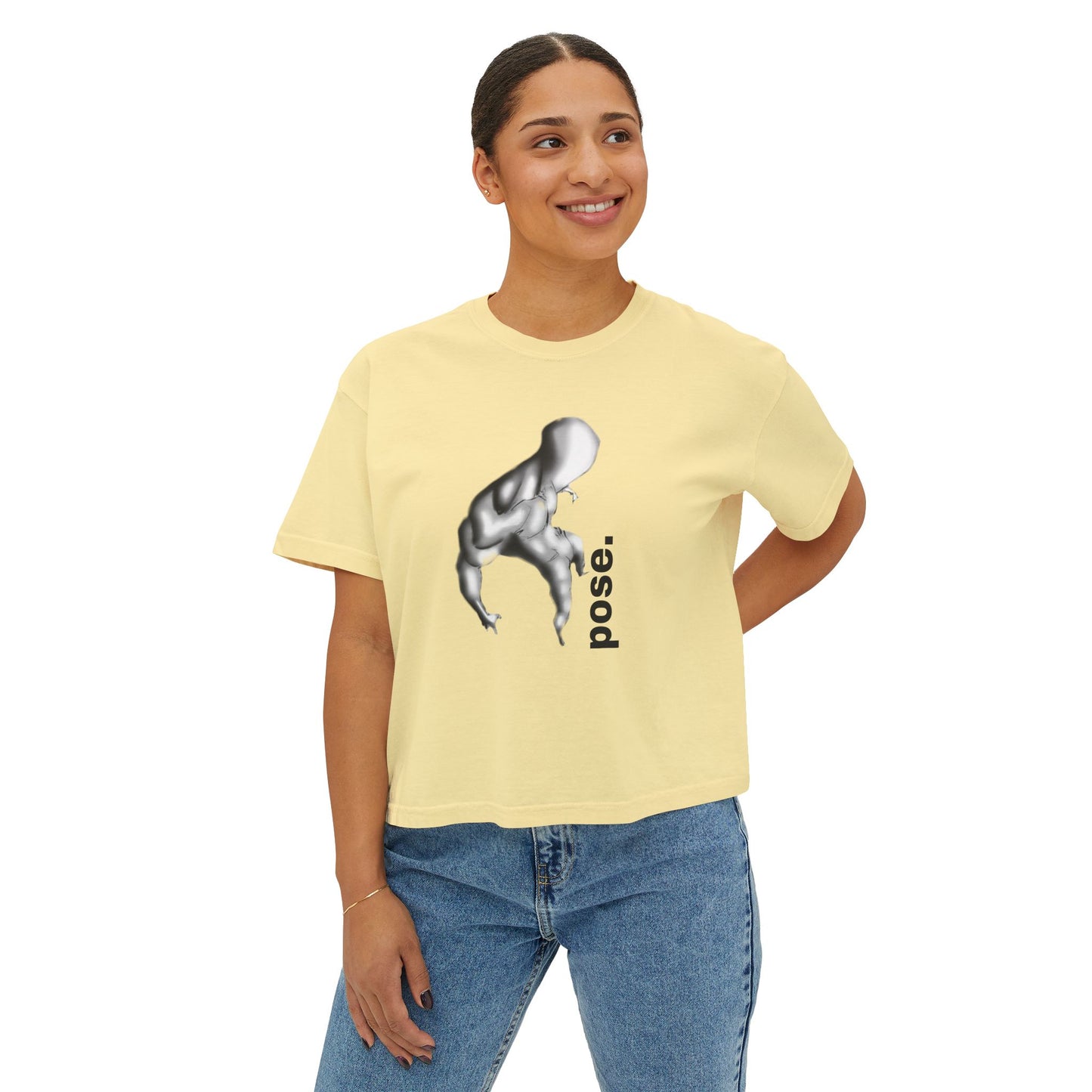 Surreal Sculpted Figure pose. Tee | Minimalist Art, Monochrome