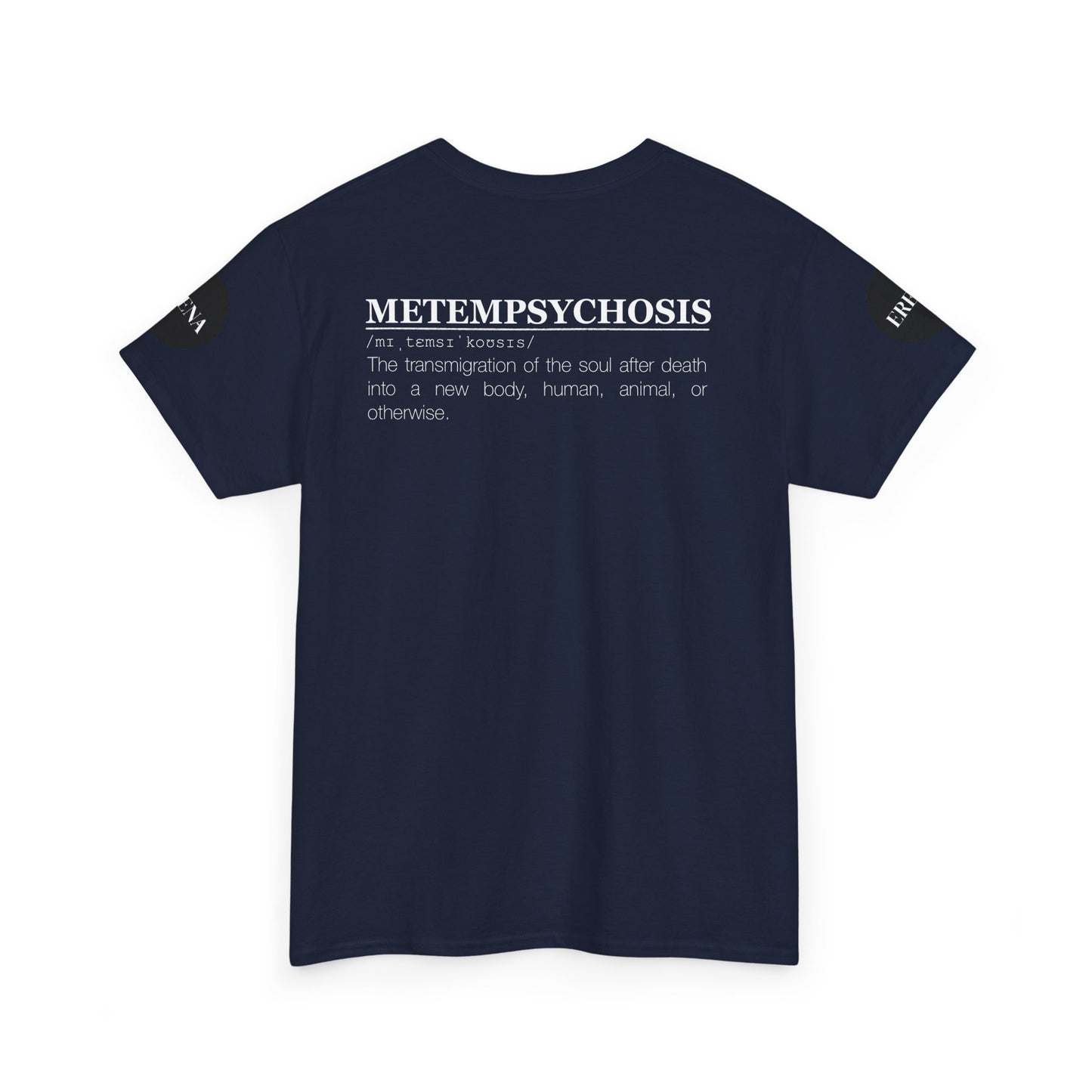 Metempsychosis Snake Illustration Tee | Monochrome Botanical Art