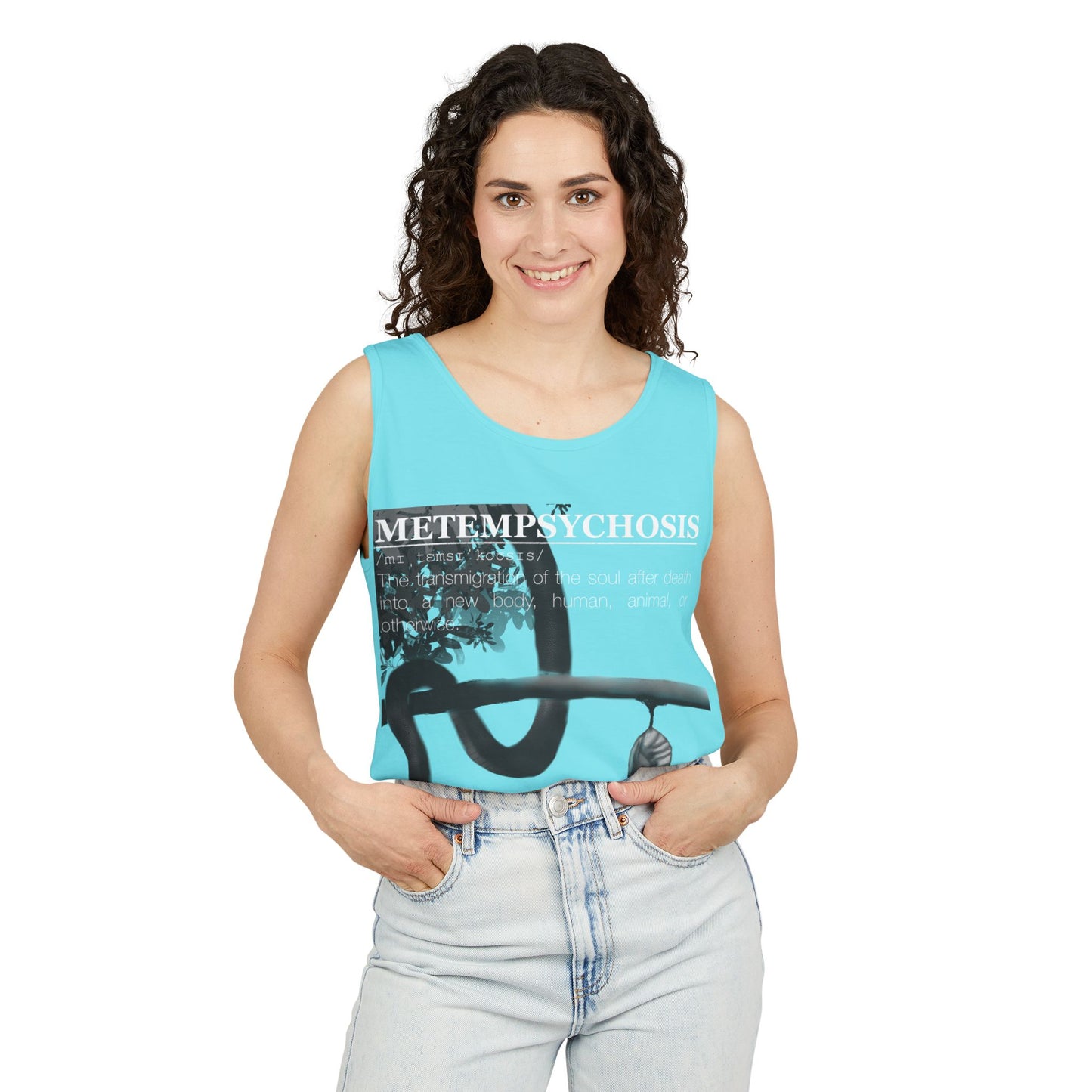 Metempsychosis Snake Coil tank top | Philosophical Graphic Tee