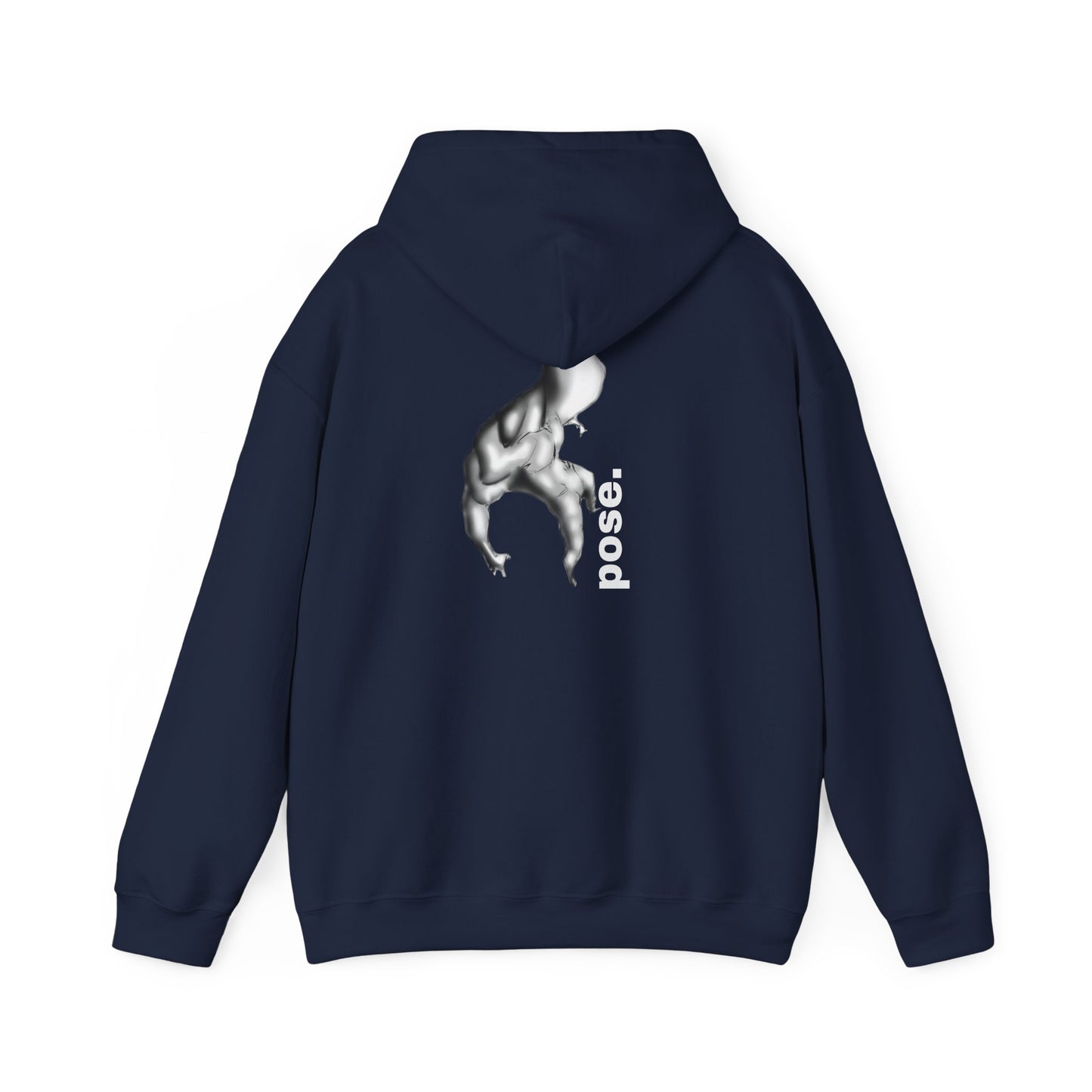 Gymnast Silhouette pose. Hoodie | Athletic Back Print