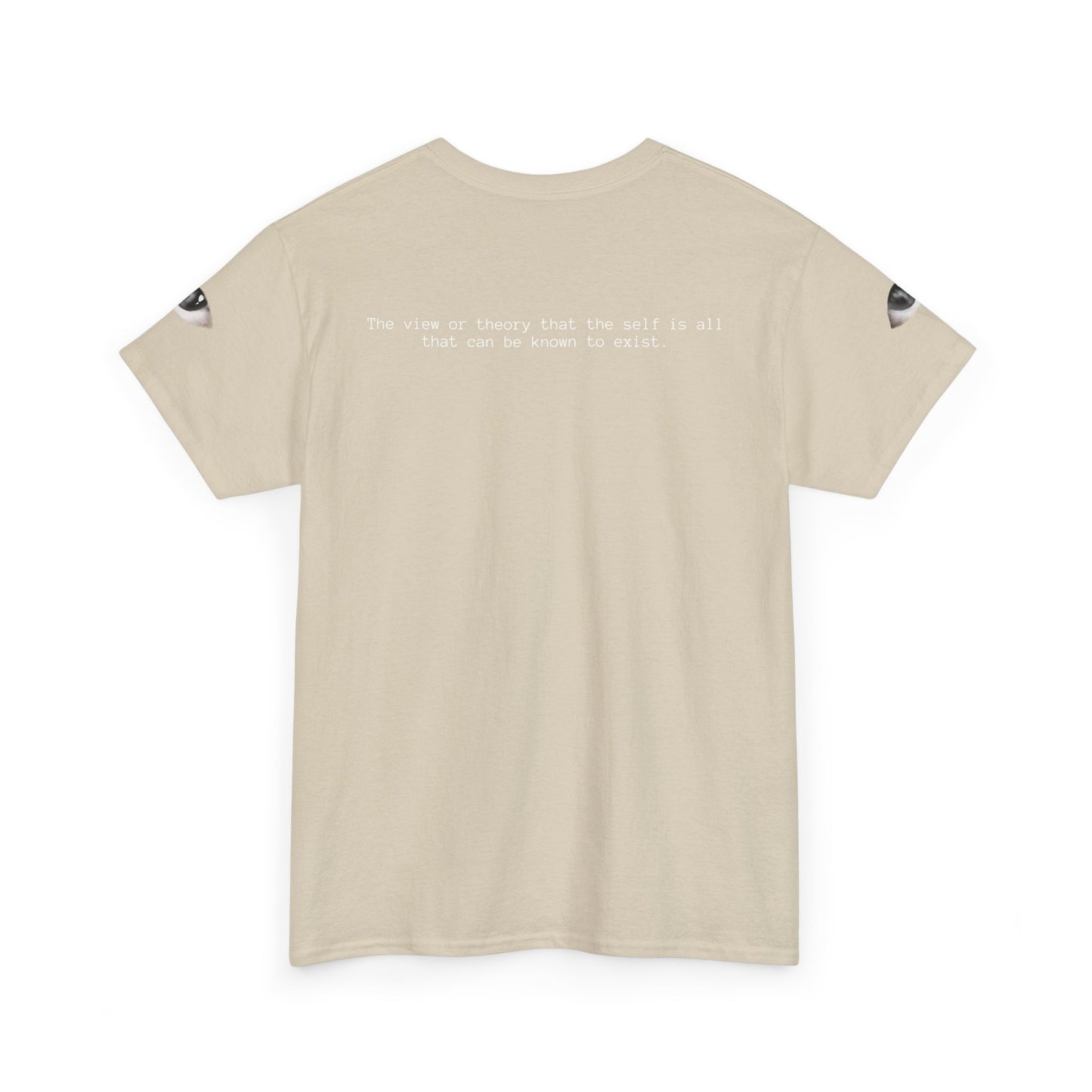 Monochrome Lip Print Tee | Repeated Text Pattern, Minimal Graphic Shirt