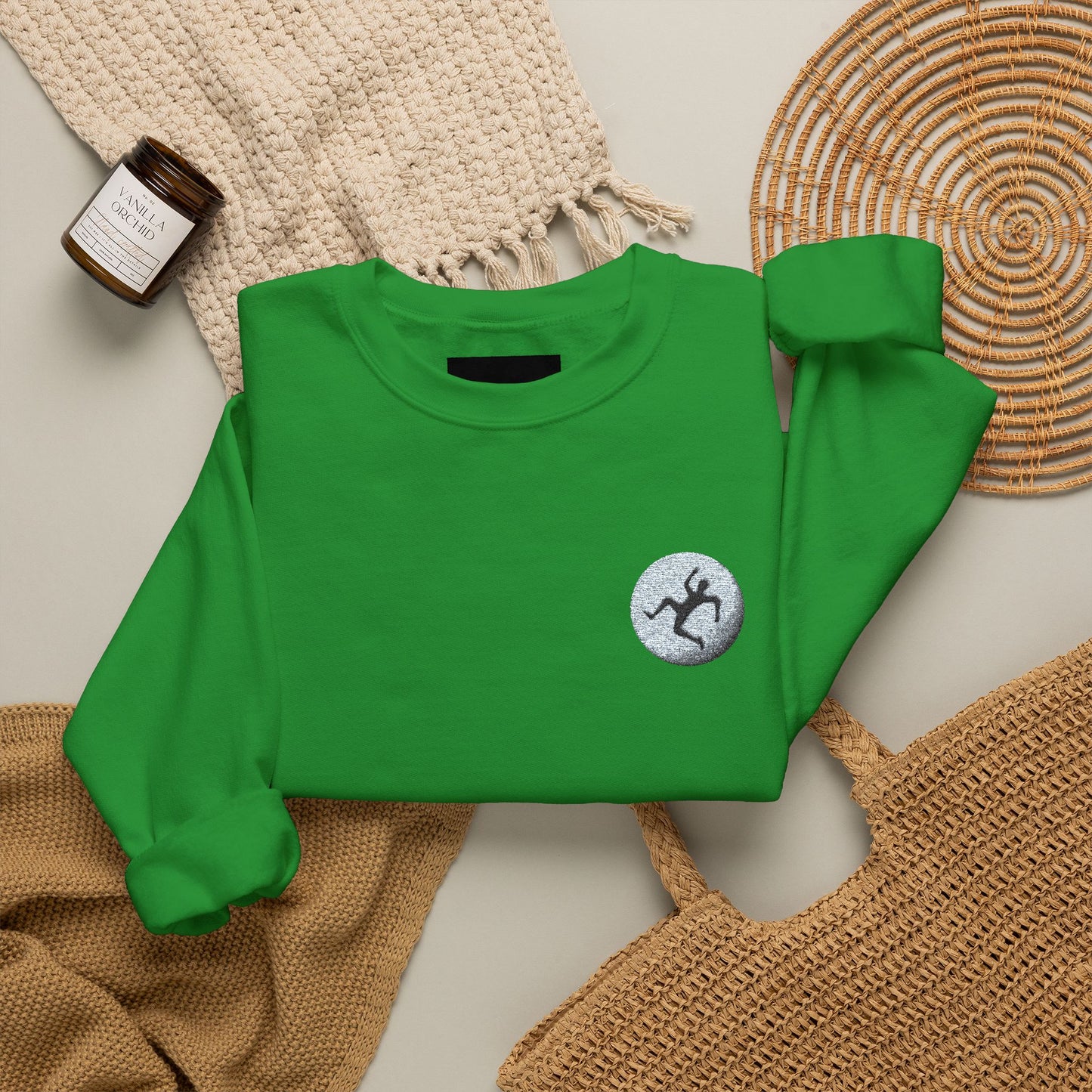 LIBERATION Graphic Crewneck Sweatshirt | Small Chest & Sleeve Prints