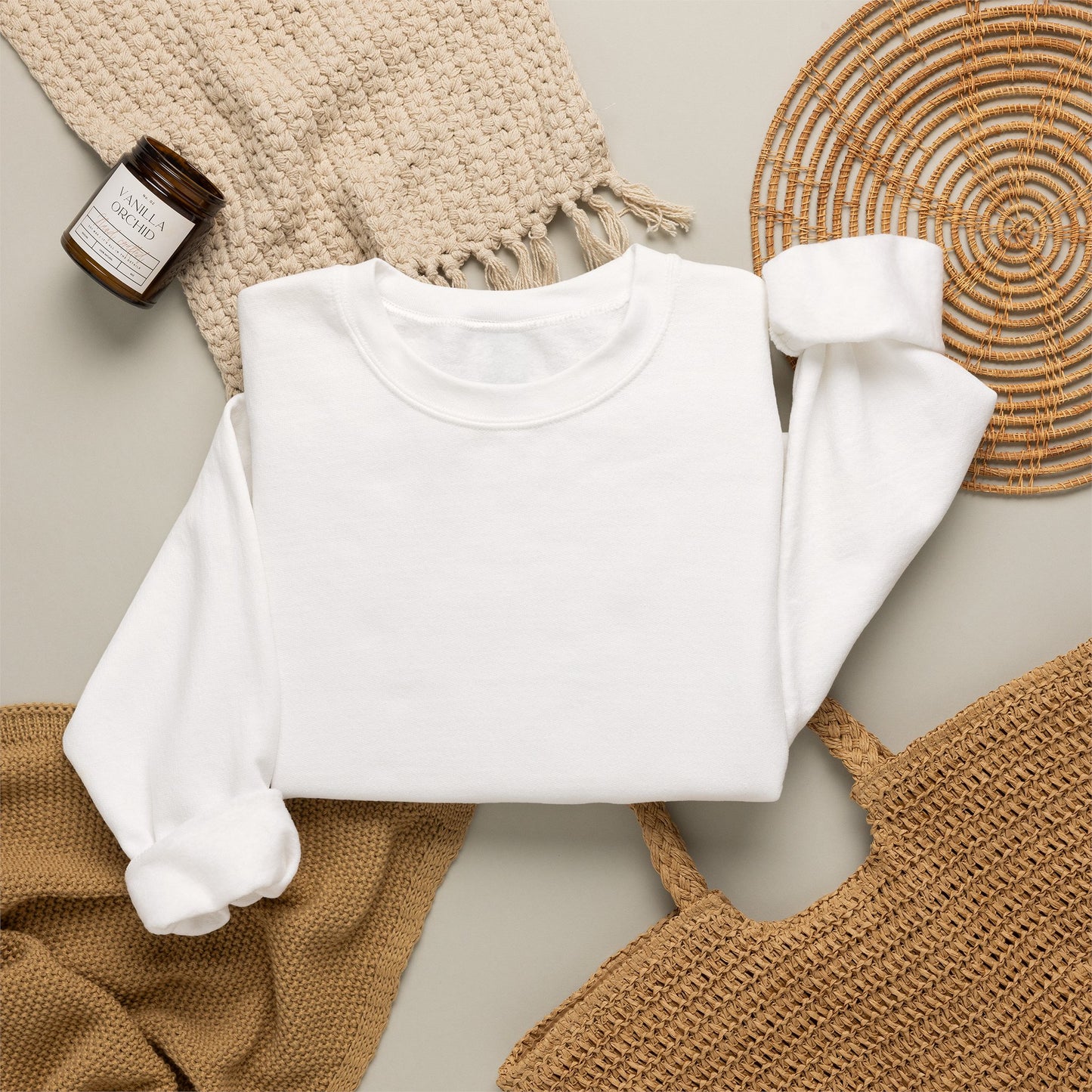 Life Update: we're soo back Crewneck Sweatshirt | Muscular Figure Graphic