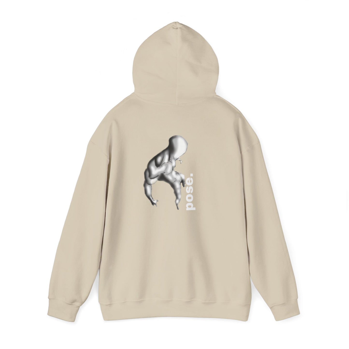 Gymnast Silhouette pose. Hoodie | Athletic Back Print