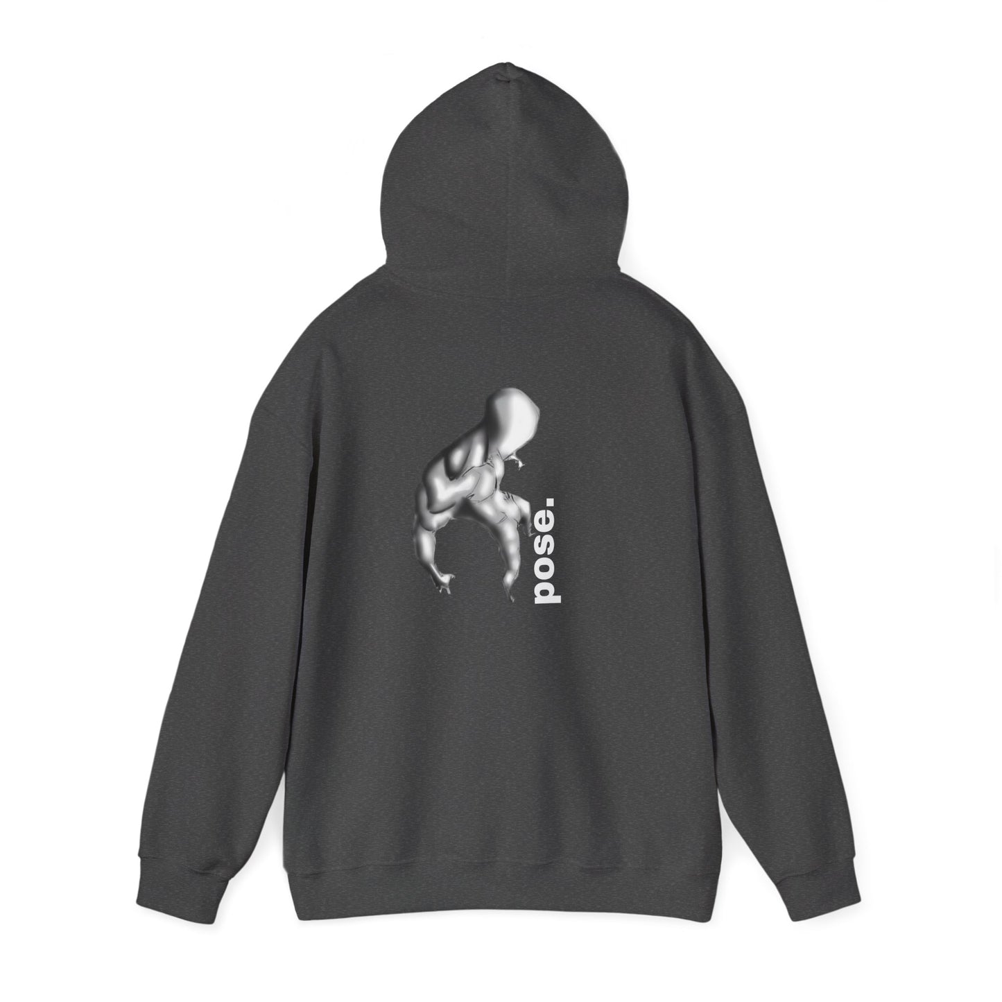 Gymnast Silhouette pose. Hoodie | Athletic Back Print