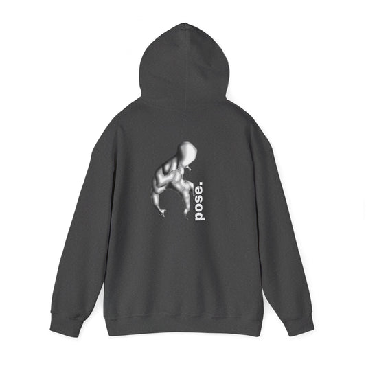 Gymnast Silhouette pose. Hoodie | Athletic Back Print