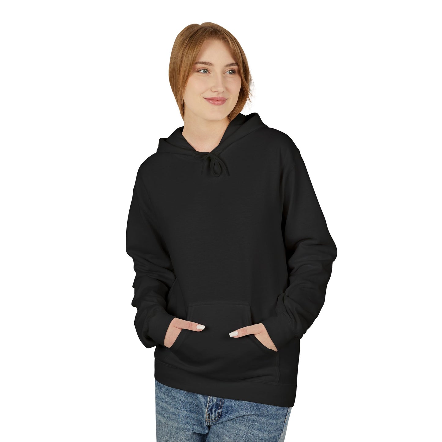 Sonder eye illustration Hoodie | Back graphic, neon pink text