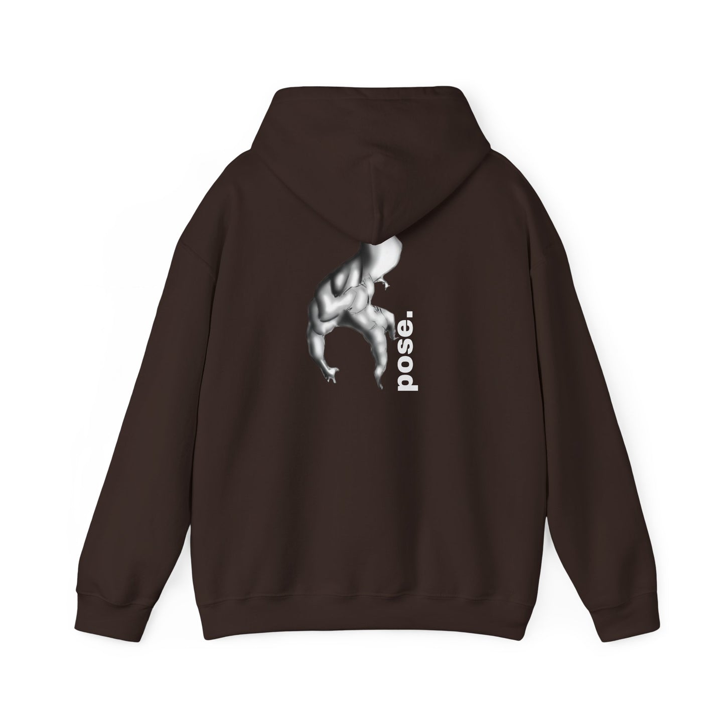 Gymnast Silhouette pose. Hoodie | Athletic Back Print